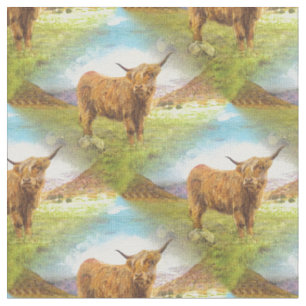 Tissu Taureau des montagnes