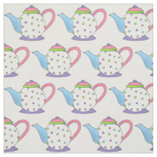 Tissu Tea Party Pastel Polka Dot Tea Party Rose violet
