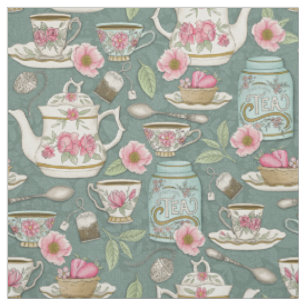 Tissu Tea Party vintage