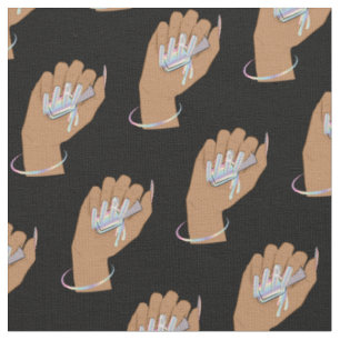 Tissu technicien de ongles, artiste ongles salon beauté