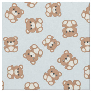 Tissu Teddy Bear Baby Nursery Kids Cute Blue