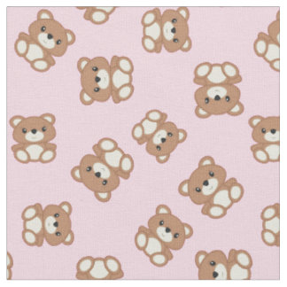 Tissu Teddy Bear Baby Nursery Kids mignonne rose