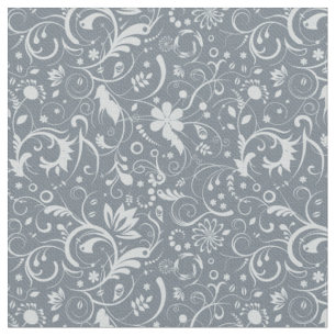 Tissu Température Bleu Floral