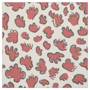 Tissu Terrazzo organique dense Abstrait rouille rouge