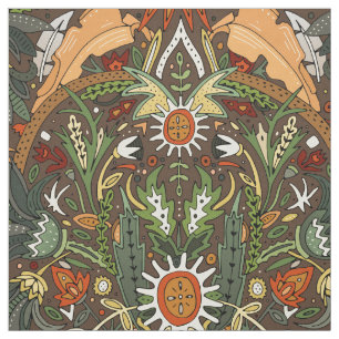 Tissu Terre damassée victorienne