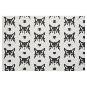 Tissu Tête de loup