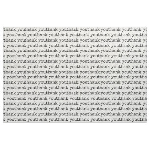 Tissu Texte de typographie Merci