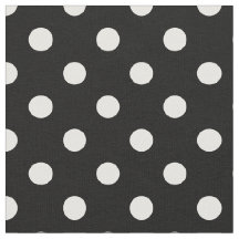 Textile noir blanc Pois