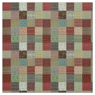 Tissu Textiles vintages de patchwork d'héritage