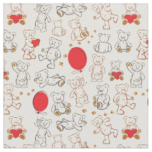 Tissu Texture avec le nounours