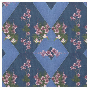 Tissu Texture de l'côtelette marine et bleu clair avec f