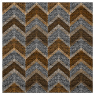 Tissu Texturé, zigzag, gris et brun, lignes, classique,