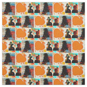 Tissu Thanksgiving Modern Art Collage
