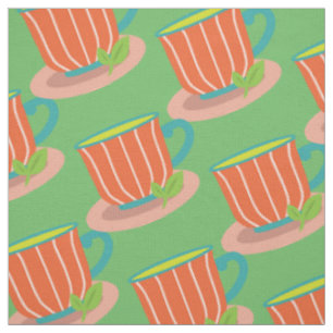 Tissu Thé de menthe poivrée pour les amateurs de thé