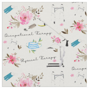 Tissu Thème de l'ergothérapie et de la physiothérapie