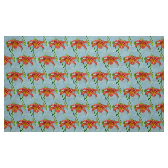 Tissu Tiger Daylily (Fat Quarter)