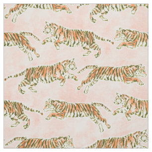Tissu TIGER FORCE Blush Safari