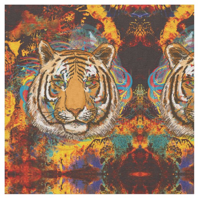 TISSU TIGRE DU FEU ! (Fermer)
