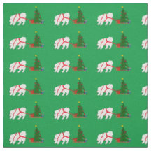 Tirez le Samoyed tirant l'arbre de Noël