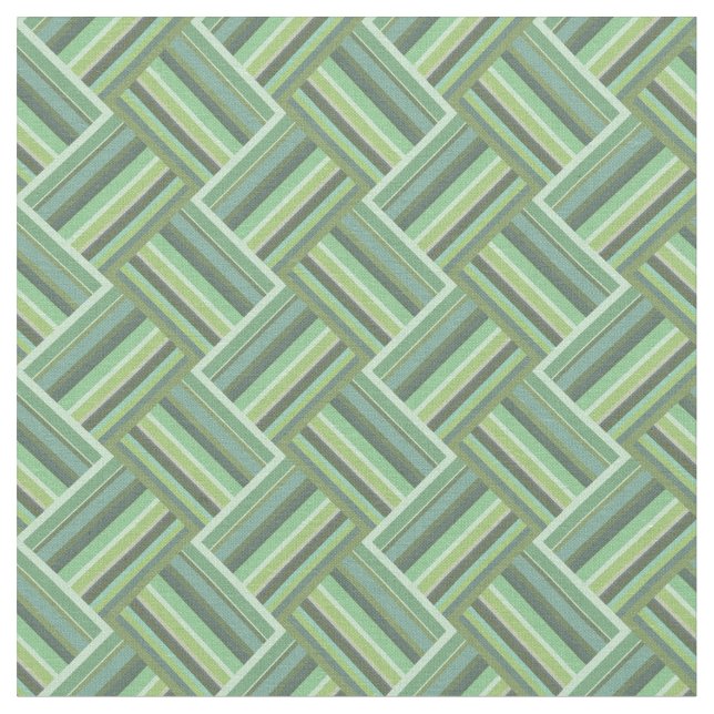 Tissu Tissage de bandes vert olive (Fermer)