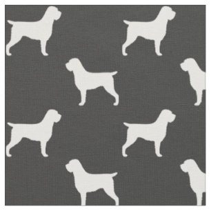 Tissu Tissus à motifs silhouettes de Griffon à poil dur