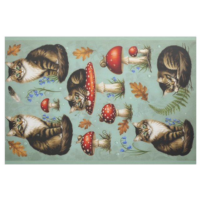 Tissu Tissus de Quilting Artistiques Chats (Fat Quarter)