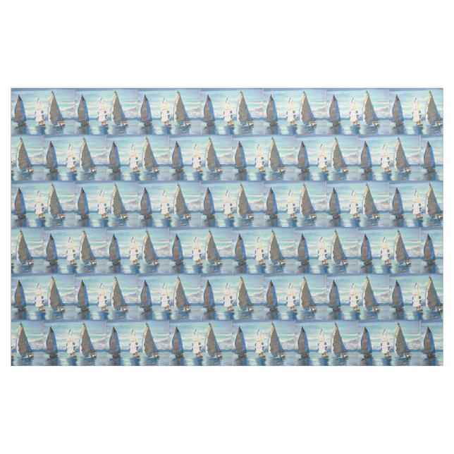 Tissu Tissus de régate de navigation (Fat Quarter)