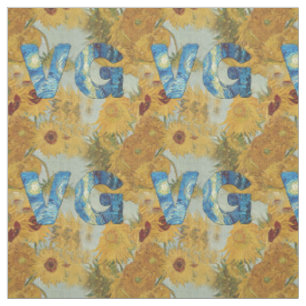 Tissu Tissus de tournesols de Vincent van Gogh