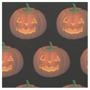 Tissu Tissus d'Halloween Citrouilles Lumineuses Personna