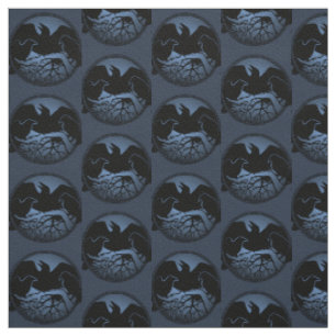 Tissu Tissus indigènes de tribal de corneille de Raven