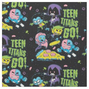 Tissu Titans Ados, allez ! Gnarly 90's Pizza Graphic