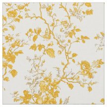 Toile botanique moutarde