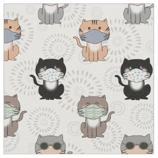 Tissu Toile de chats Cool pour masques de visage