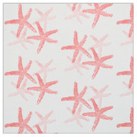 toile Plage d'étoile de mer rose rouge
