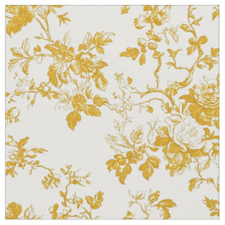 Tissu Toile Rose Moutarde