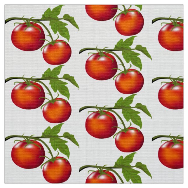 Tissu Tomates sur la vigne (Échantillon)