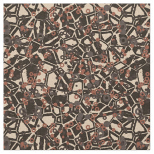 Tissu tons de terre géométrique 2