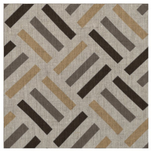 Tissu Tons de Terre Motifs modernes géométriques