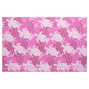 Tissu Tortue de mer de Honu Tapa hawaïen - rose