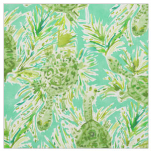Tissu Tortues de cou de TOUT LE serpent vert