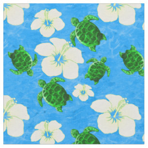 Tissu Tortues de mer verte hawaïennes