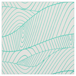 Tissu Tourbillons Abstraits modernes à la menthe vert