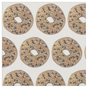 Tissu Tout Pavot Sésame Graine Bagel Petit déjeuner