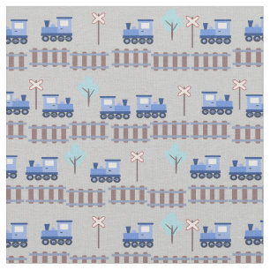 Tissu Trains et chemins de fer dans les lignes