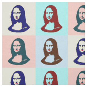 Tissu transparent de Mona Lisa d'art de bruit