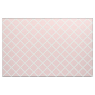 Tissu Trellis blanc sur des roses pâles