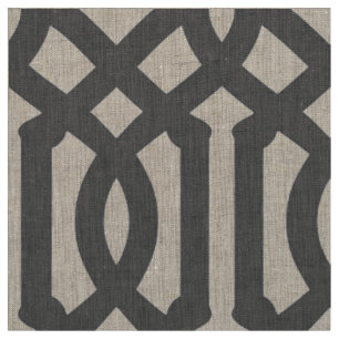 Tissu Trellis Gris Charbon Grande échelle