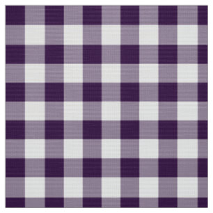 Tissu tressé En vichy violet et blanc gras