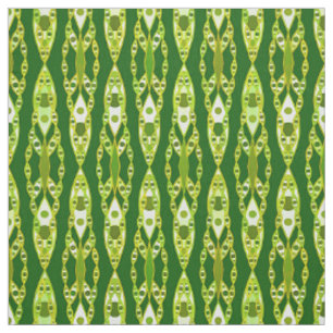 Tissu Tribal Batik - Dark Green et Avocado