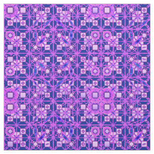 Tissu Tribal Batik - tons violets